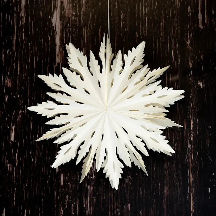 Vela White Paper Snowflake Christmas decoration TWR Xmas