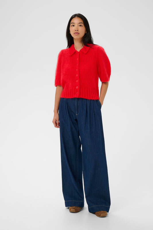 Vernoni Cardigan | Poppy Red Knitwear Part Two