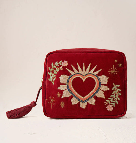 Wash Bag | Sacred Heart | Rouge Purse Elizabeth Scarlett