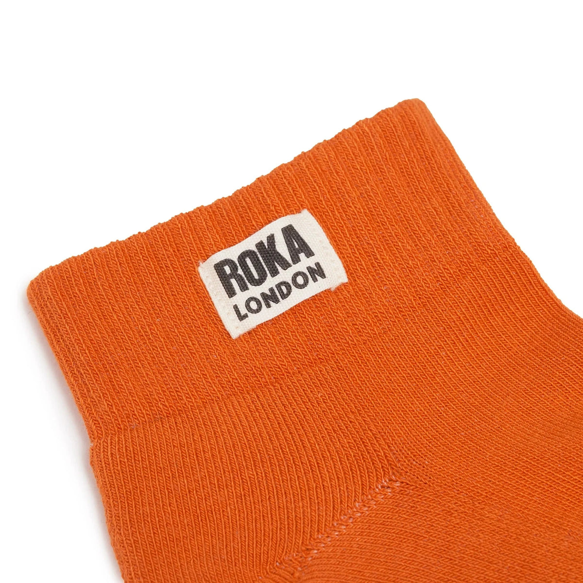 Wembley Cotton Socks | Burnt Orange Socks Roka