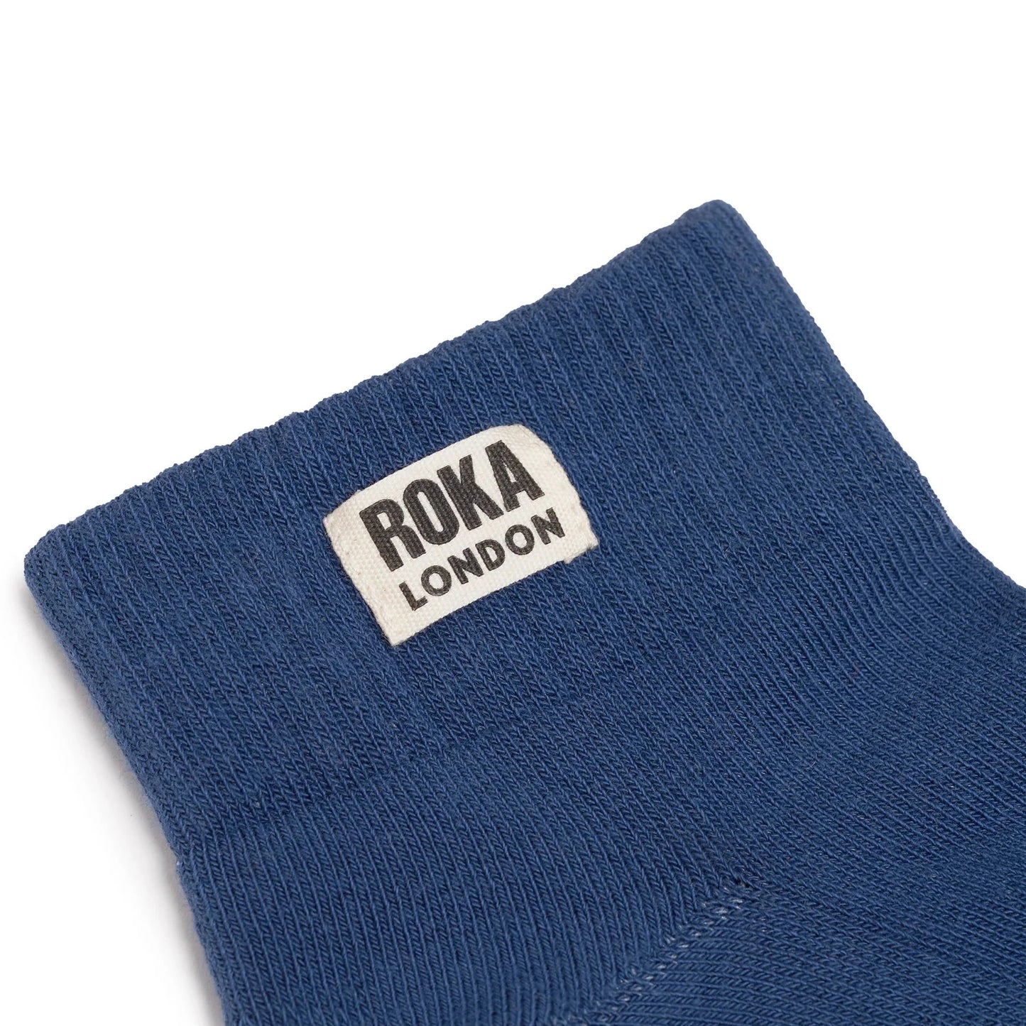 Wembley Cotton Socks | Coastal Blue Socks Roka