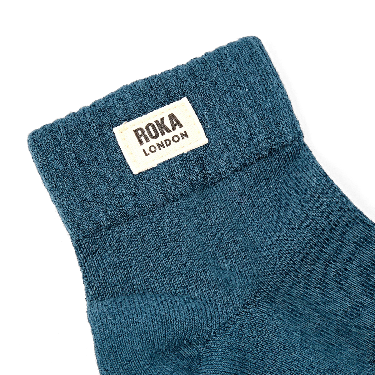 Wembley Cotton Socks | Lagoon Blue Socks Roka