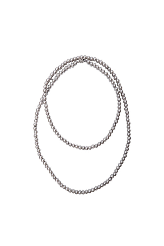 Winsley Long Necklace | Grey Necklace Black Colour 