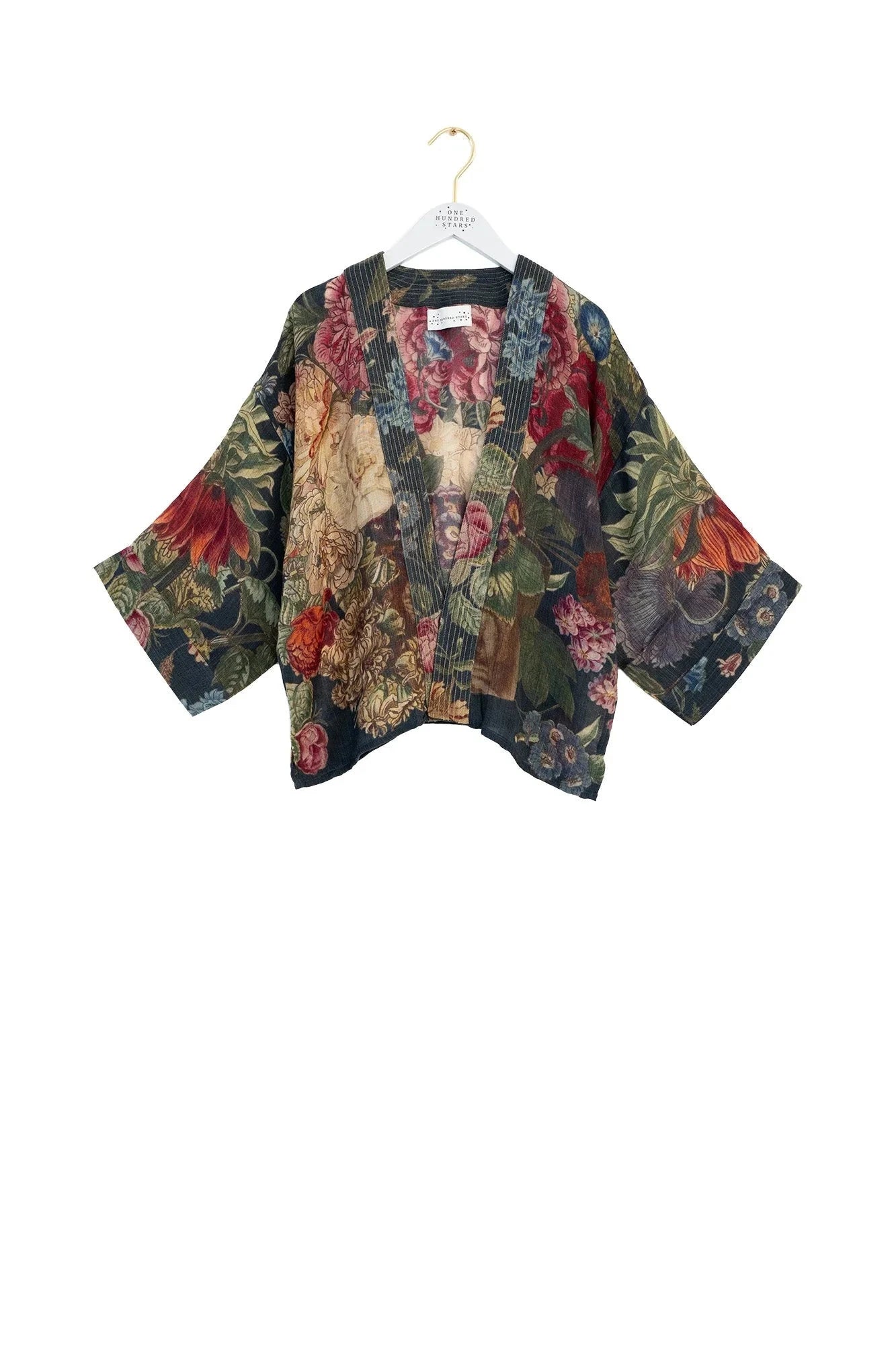 Wool Kimono | Primula | Black Kimonos One Hundred Stars