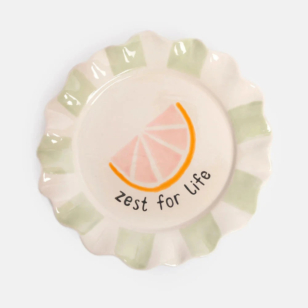 Zest for Life Grapefruit Plate Plate Caroline Gardner