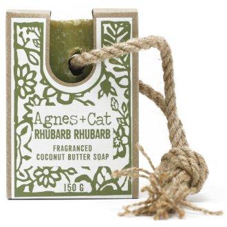 Agnes & Cat Soap On A Rope - Rhubarb Agnes & Cat The White Room