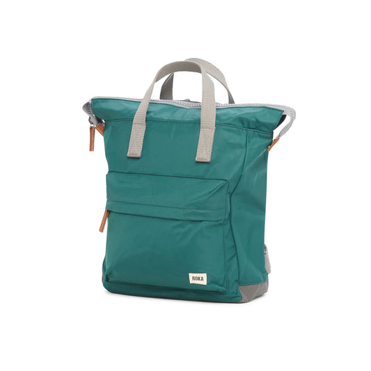 Bantry B Recycled Nylon Medium | Teal Backpacks Roka