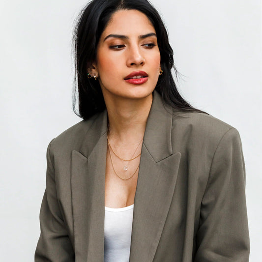 Fine Cord Necklace | April | Quartz Necklaces Wanderlust Life