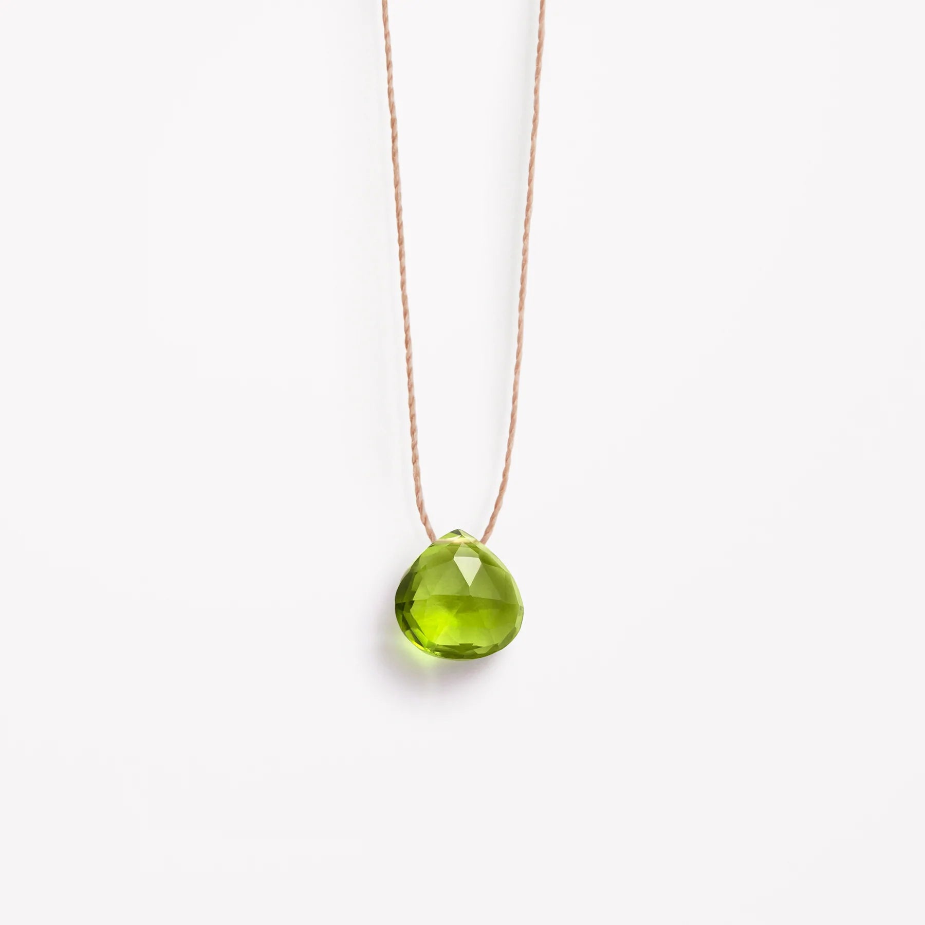 Fine Cord Necklace | August | Peridot Necklaces Wanderlust Life