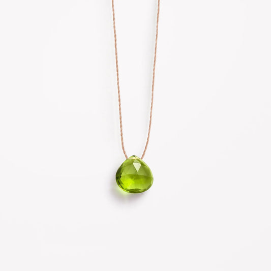 Fine Cord Necklace | August | Peridot Necklaces Wanderlust Life