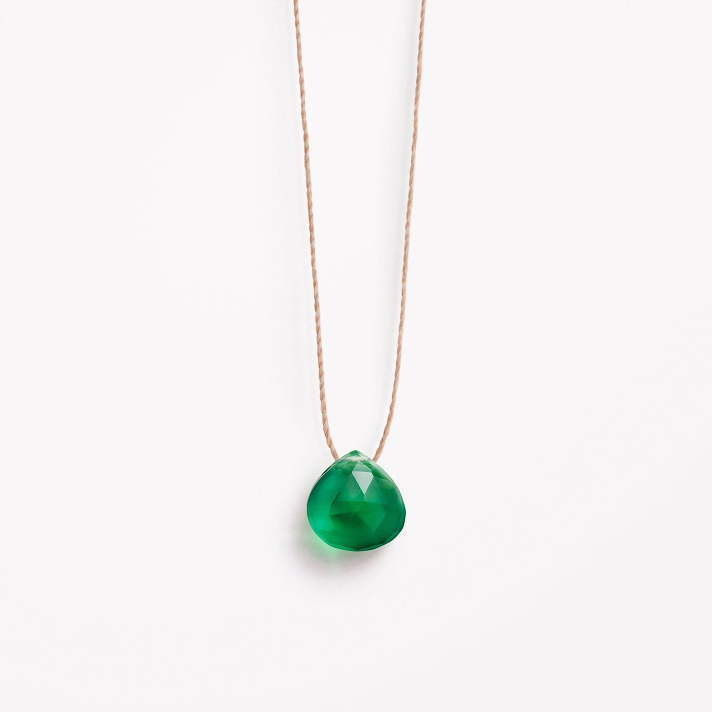 Fine Cord Necklace | Green Onyx Wanderlust Life