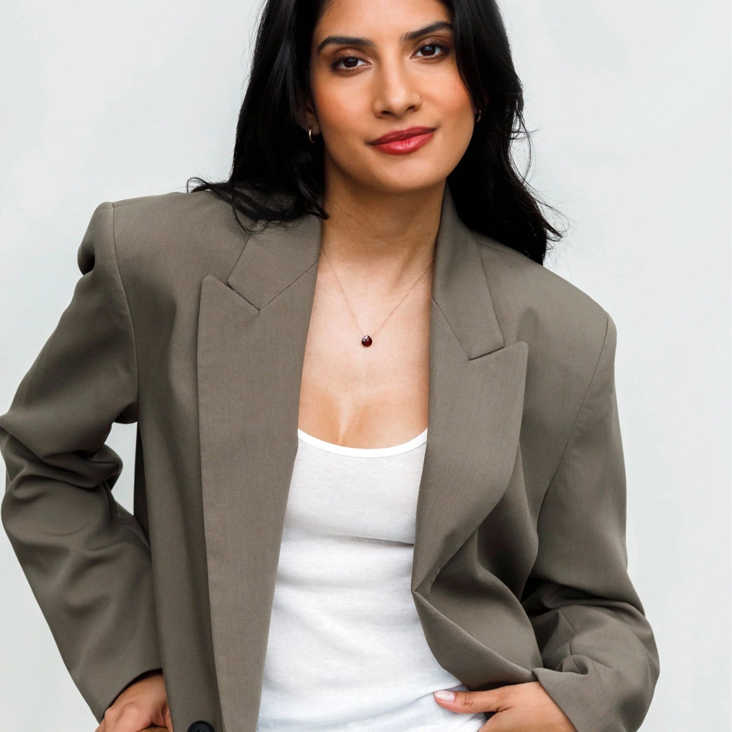 Fine Cord Necklace | January | Garnet Necklaces Wanderlust Life