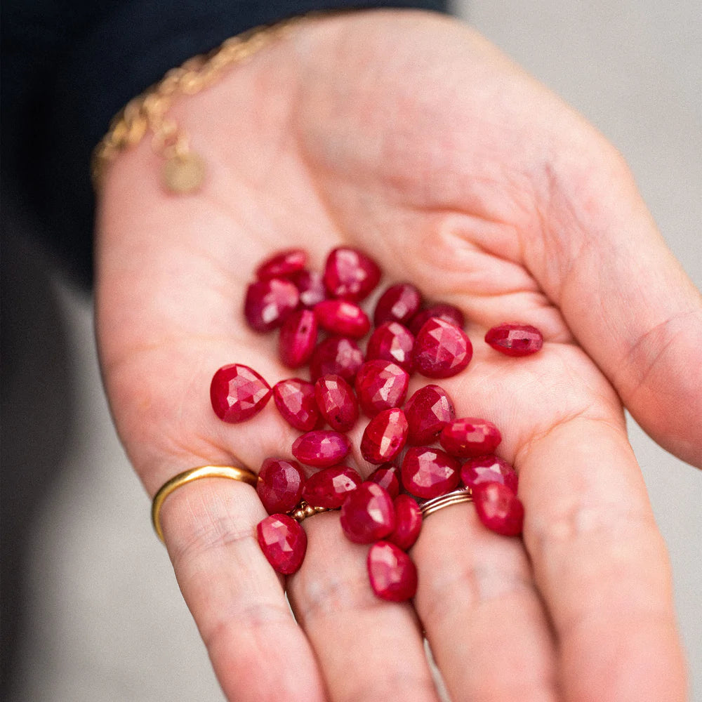 Fine Cord Necklace | July | Ruby Necklaces Wanderlust Life