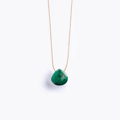 Fine Cord Necklace | May | Emerald Necklaces Wanderlust Life