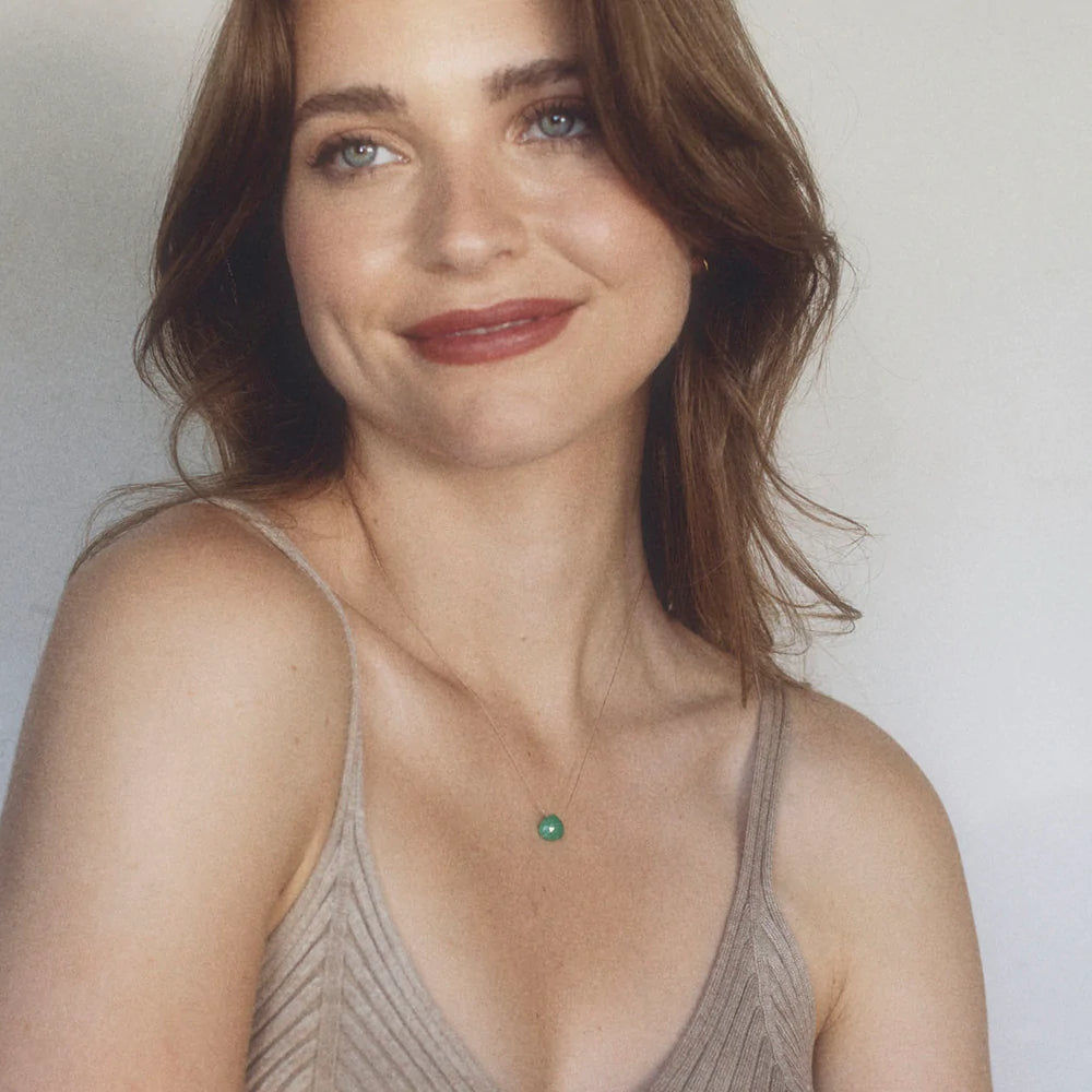 Fine Cord Necklace | May | Emerald Necklaces Wanderlust Life