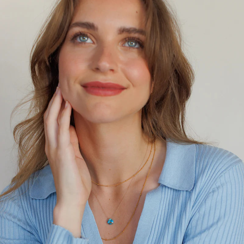 Fine Cord Necklace | Mohave Tuquoise Wanderlust Life