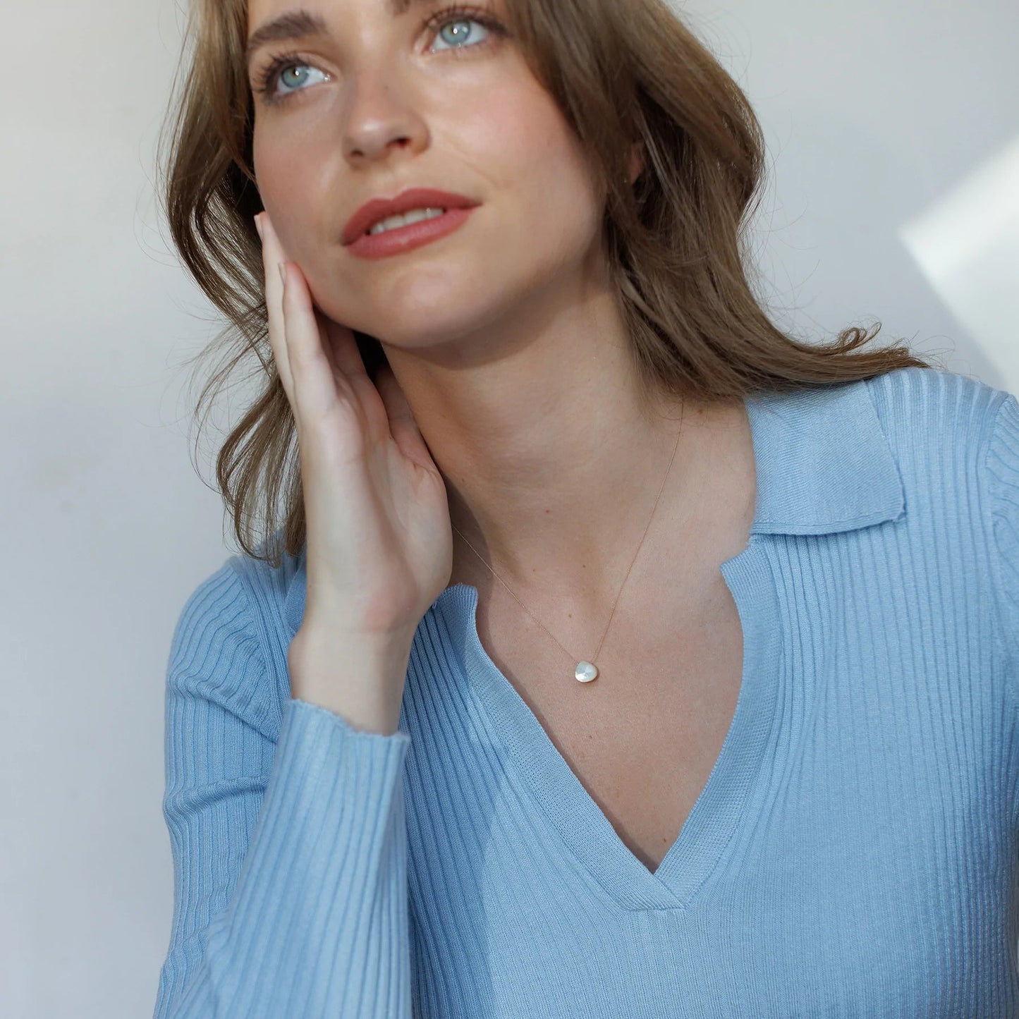 Fine Cord Necklace | Mother of Pearl Necklaces Wanderlust Life