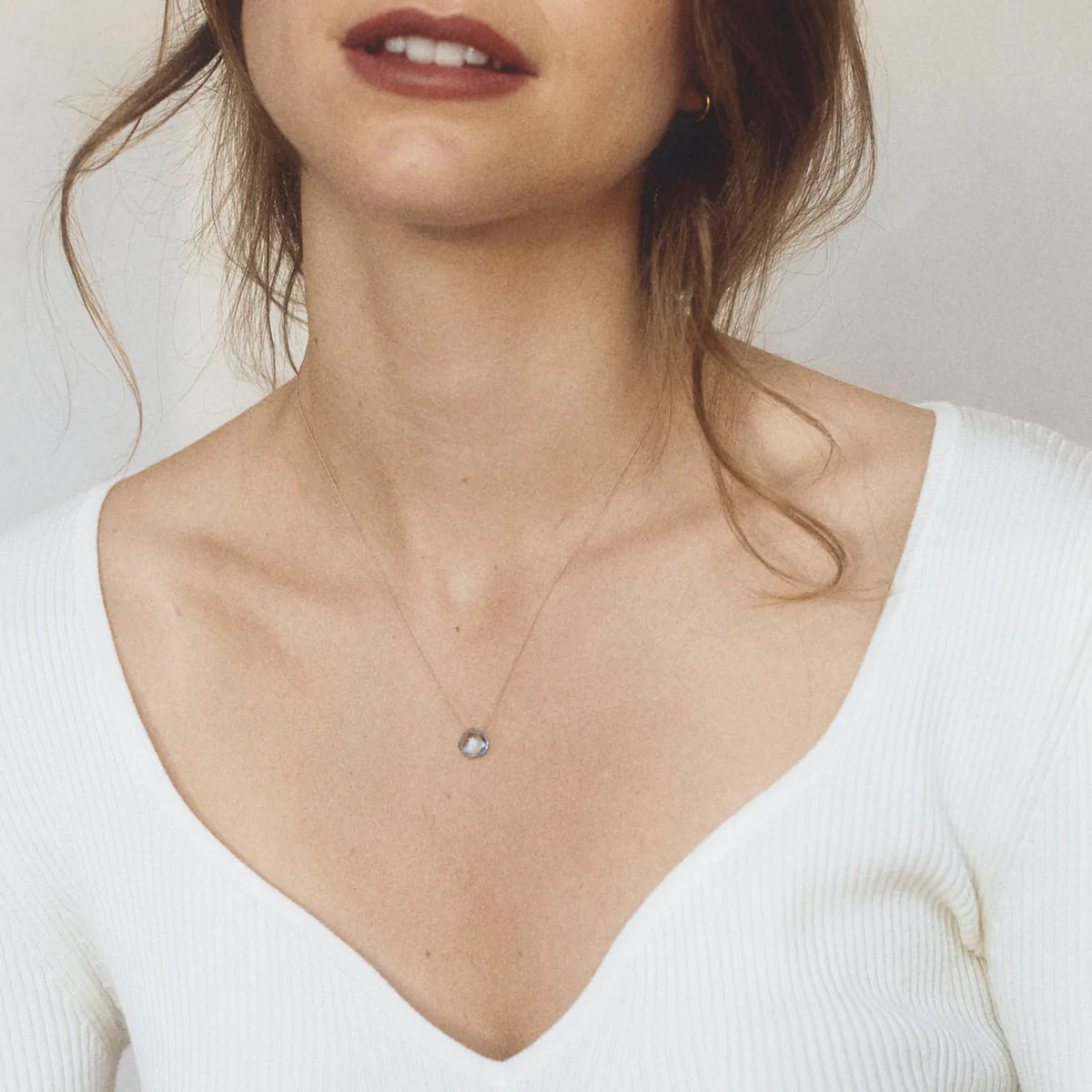 Fine Cord Necklace | November | Topaz Necklaces Wanderlust Life