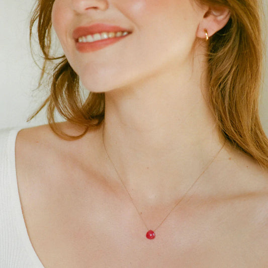 Fine Cord Necklace | September | Sapphire Necklaces Wanderlust Life