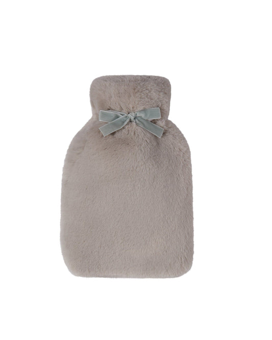 Teddy Hot Water Bottle | Luxury Fur | Taupe Sleeping Aids Chalk 