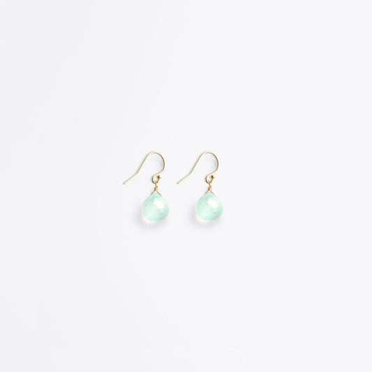 Wanderlust Life Earrings - Chalcedony Seaglass Earrings - Wanderlust Life The White Room