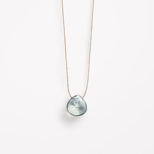 Wanderlust Life - Fine Cord Necklace - Aquamarine Wanderlust Life The White Room