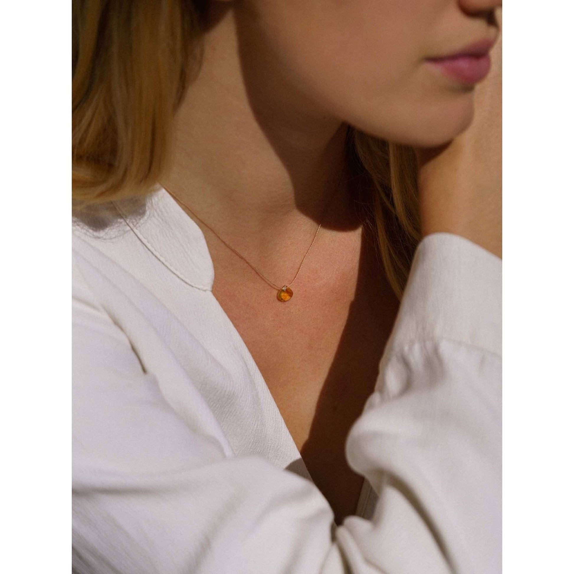 Wanderlust Life - Fine Cord Necklace - Citrine Wanderlust Life The White Room