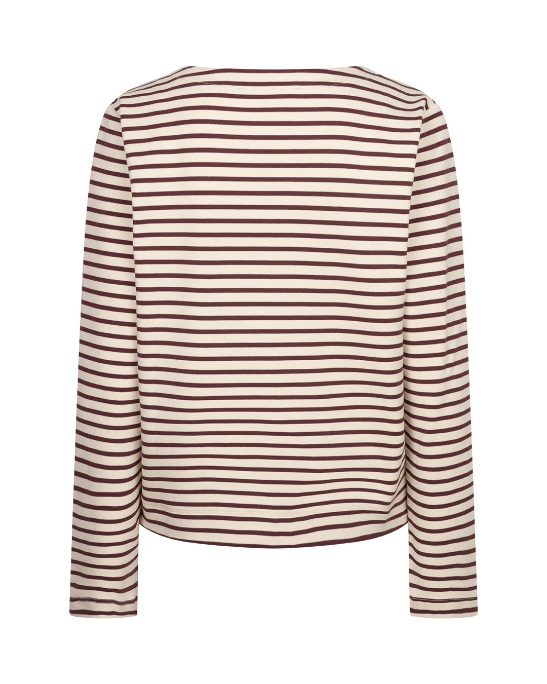 Terry Stripe Top | Dark Berry
