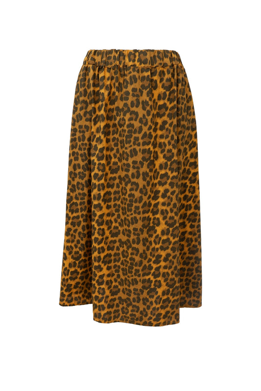 Abbie Leo Skirt | Mustard Leo Skirt Black Colour 