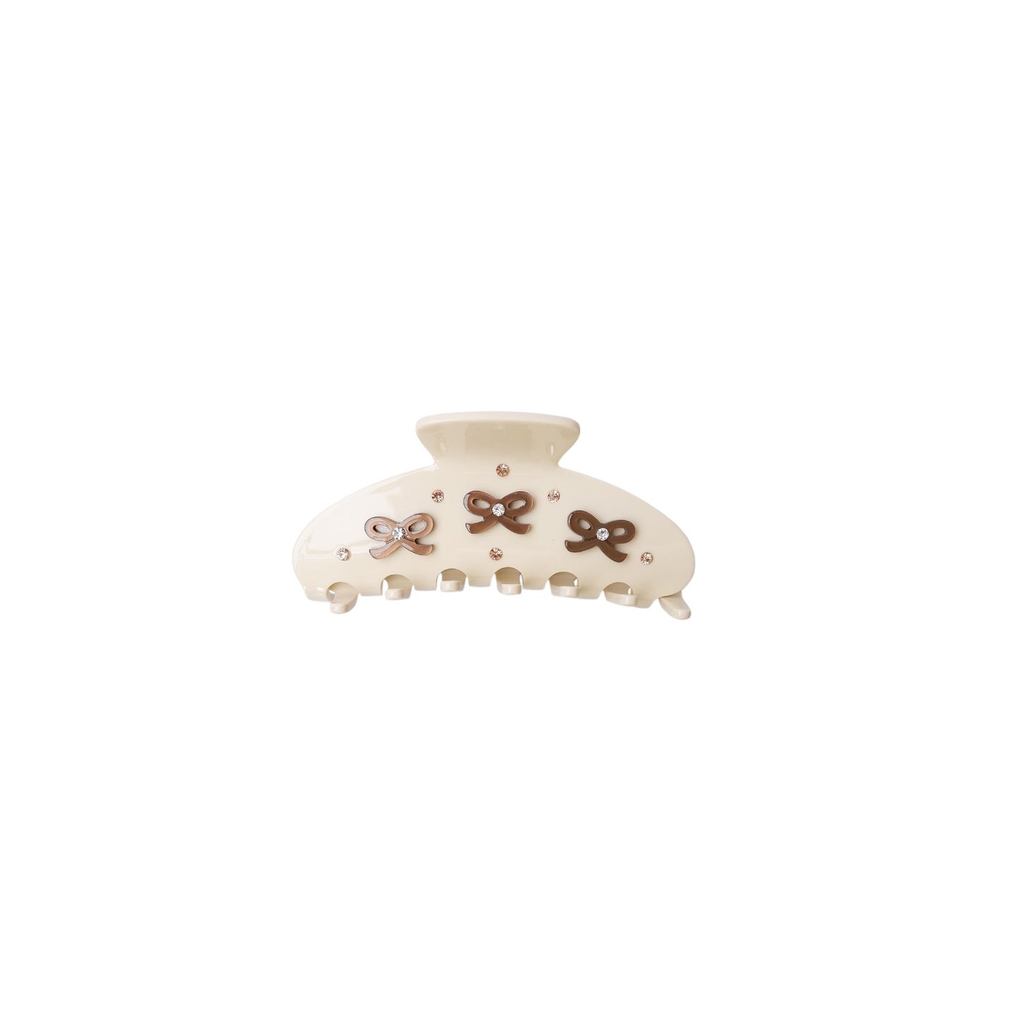 Alberta Hair Claw | Creme Hair Accessories Black Colour 