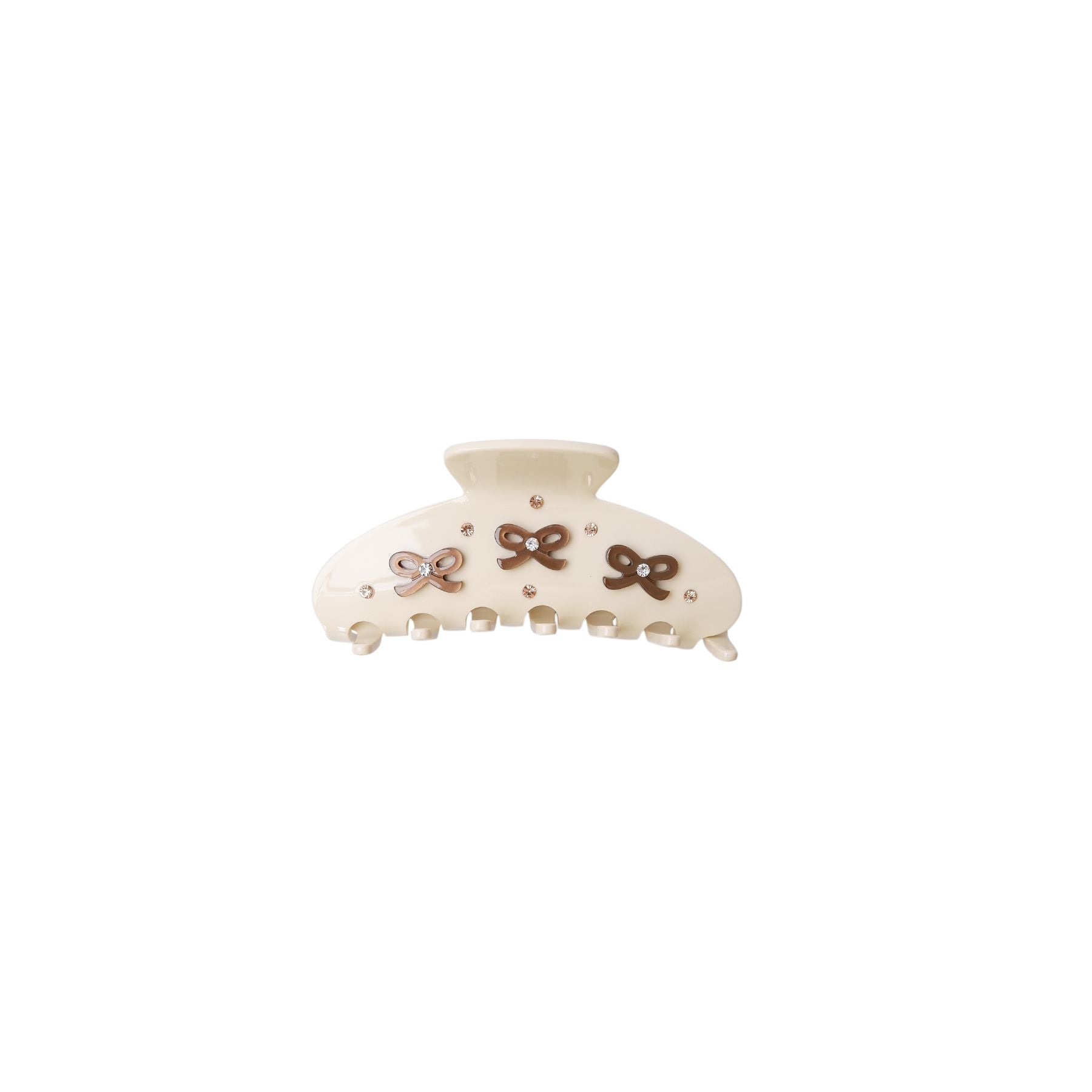 Alberta Hair Claw | Creme Hair Accessories Black Colour 