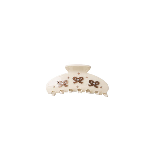 Alberta Hair Claw | Creme Hair Accessories Black Colour 