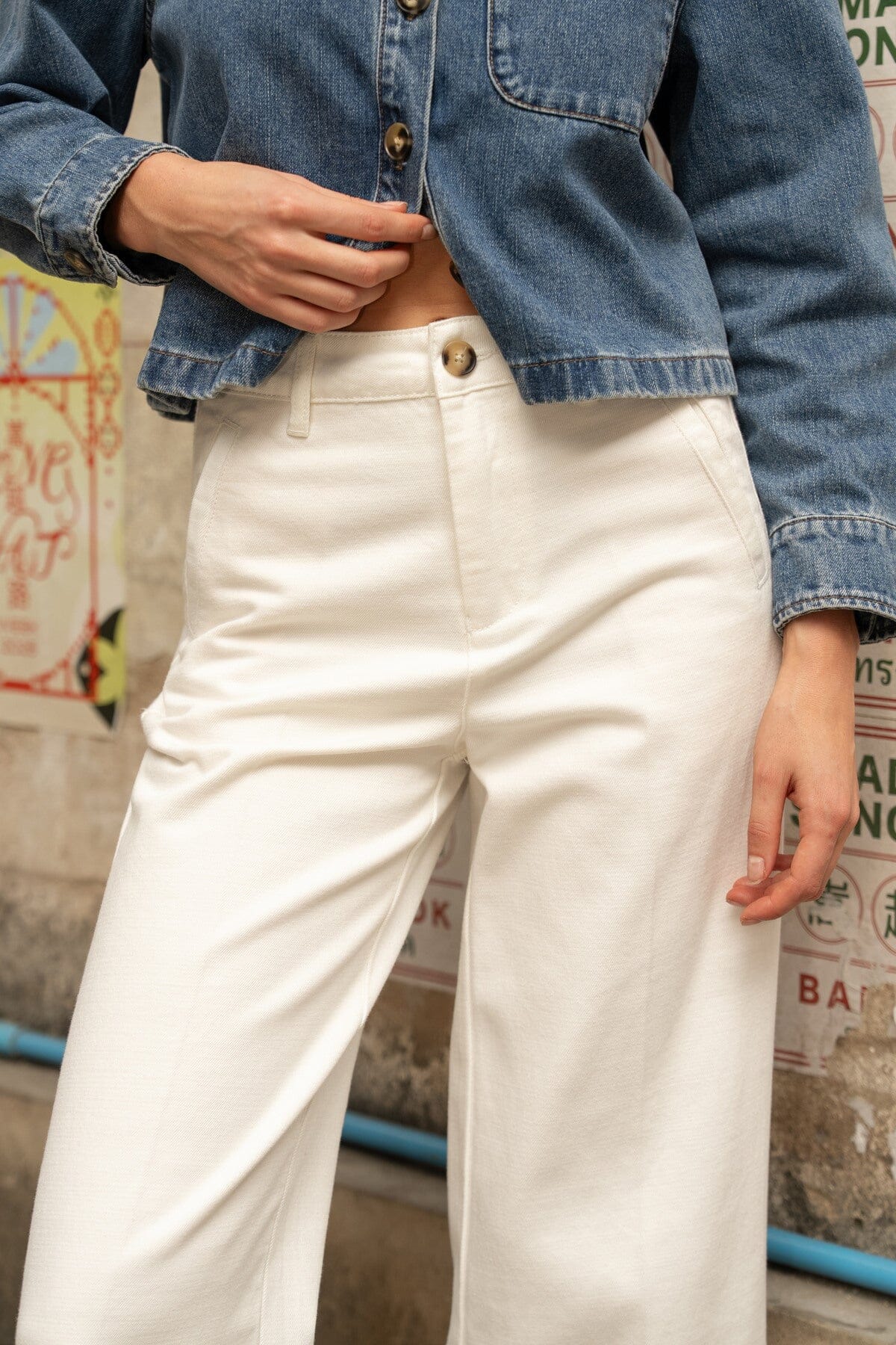 Aline Jeans | White Jeans Parisienne Collection 
