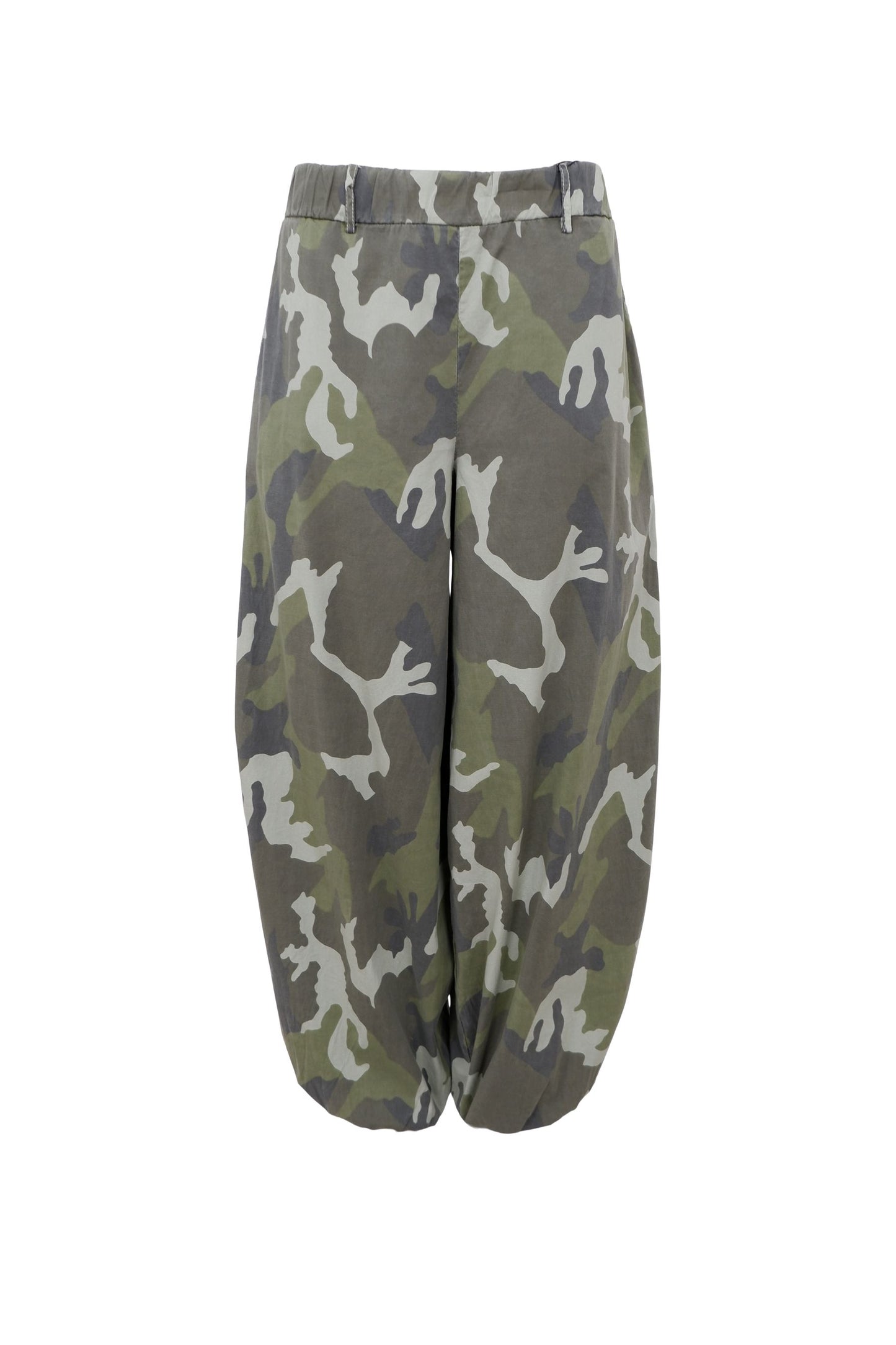 Ally Balloon Pant | Army Camouflage Trousers Black Colour 