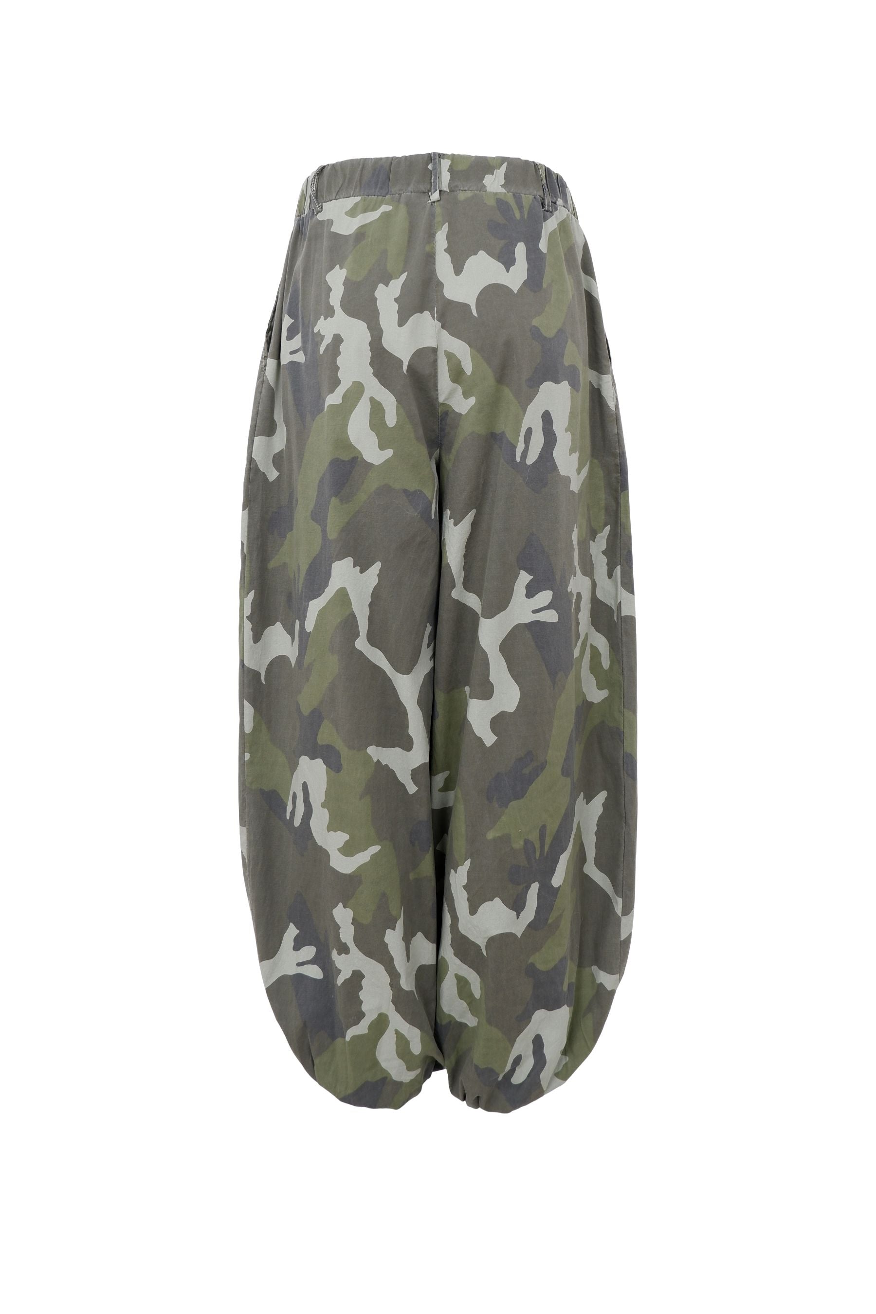 Ally Balloon Pant | Army Camouflage Trousers Black Colour 