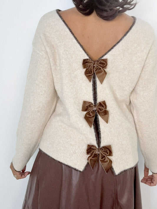 Amie Jumper | Taupe Knitwear Parisienne Collection 