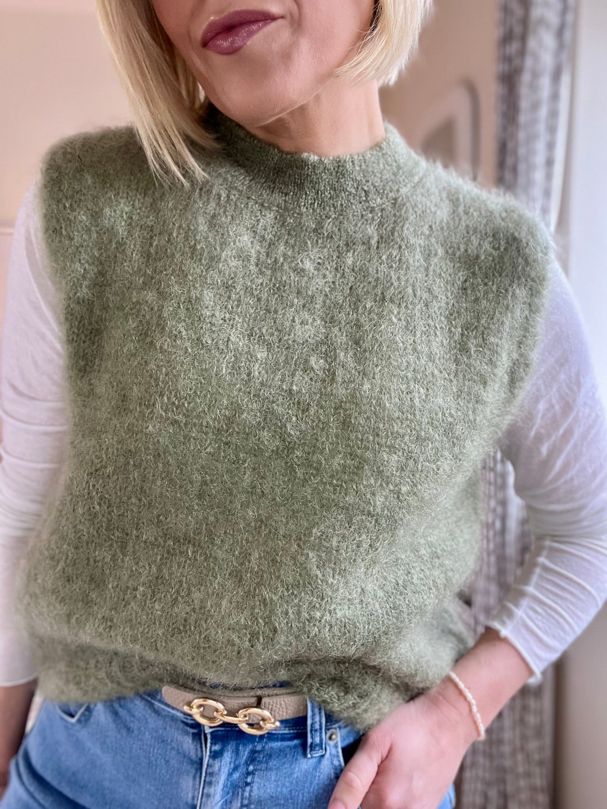 Anaïs Vest | Multiple Colours Knitwear French Edit Khaki 