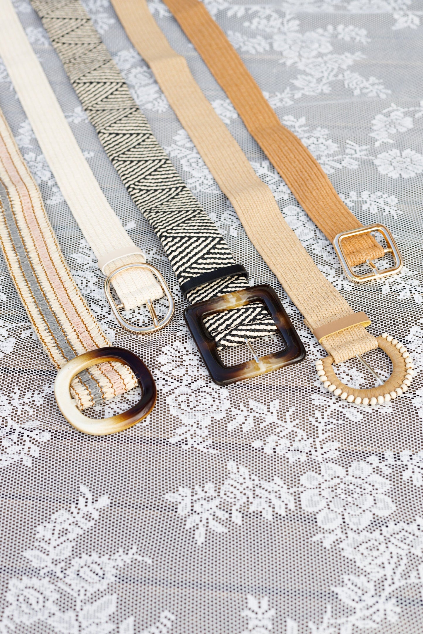 Anett Jute Belt | Black/Nature Belt Black Colour 