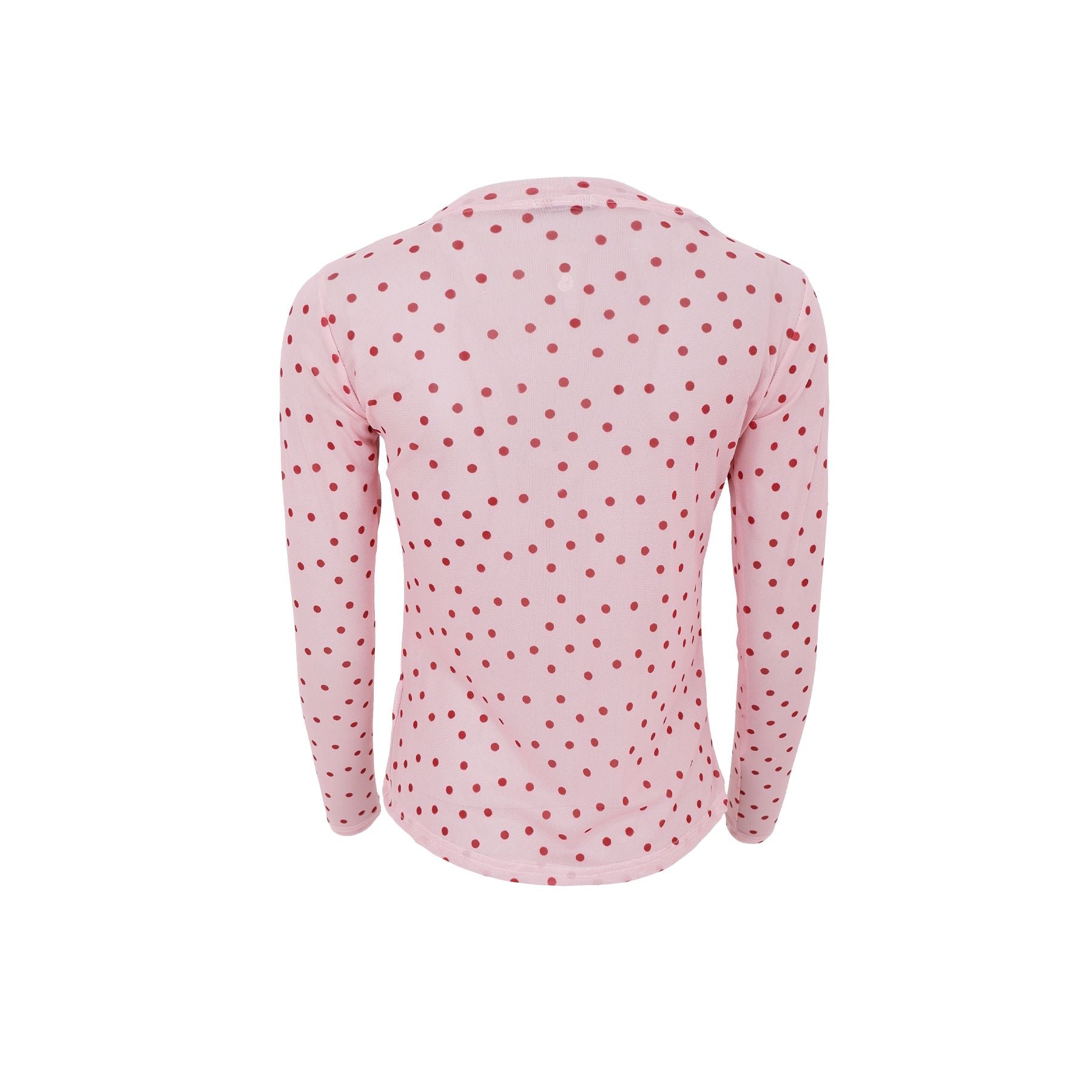 Annie Mesh Blouse | Rose Dot Shirts & Tops Black Colour 