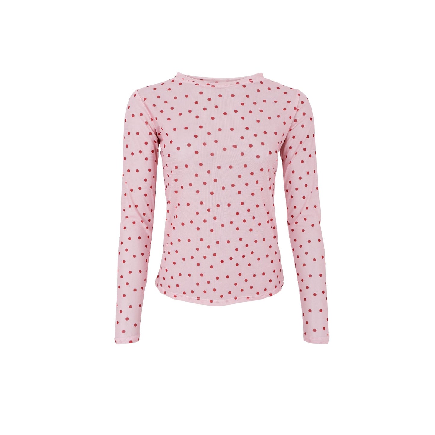 Annie Mesh Blouse | Rose Dot Shirts & Tops Black Colour 