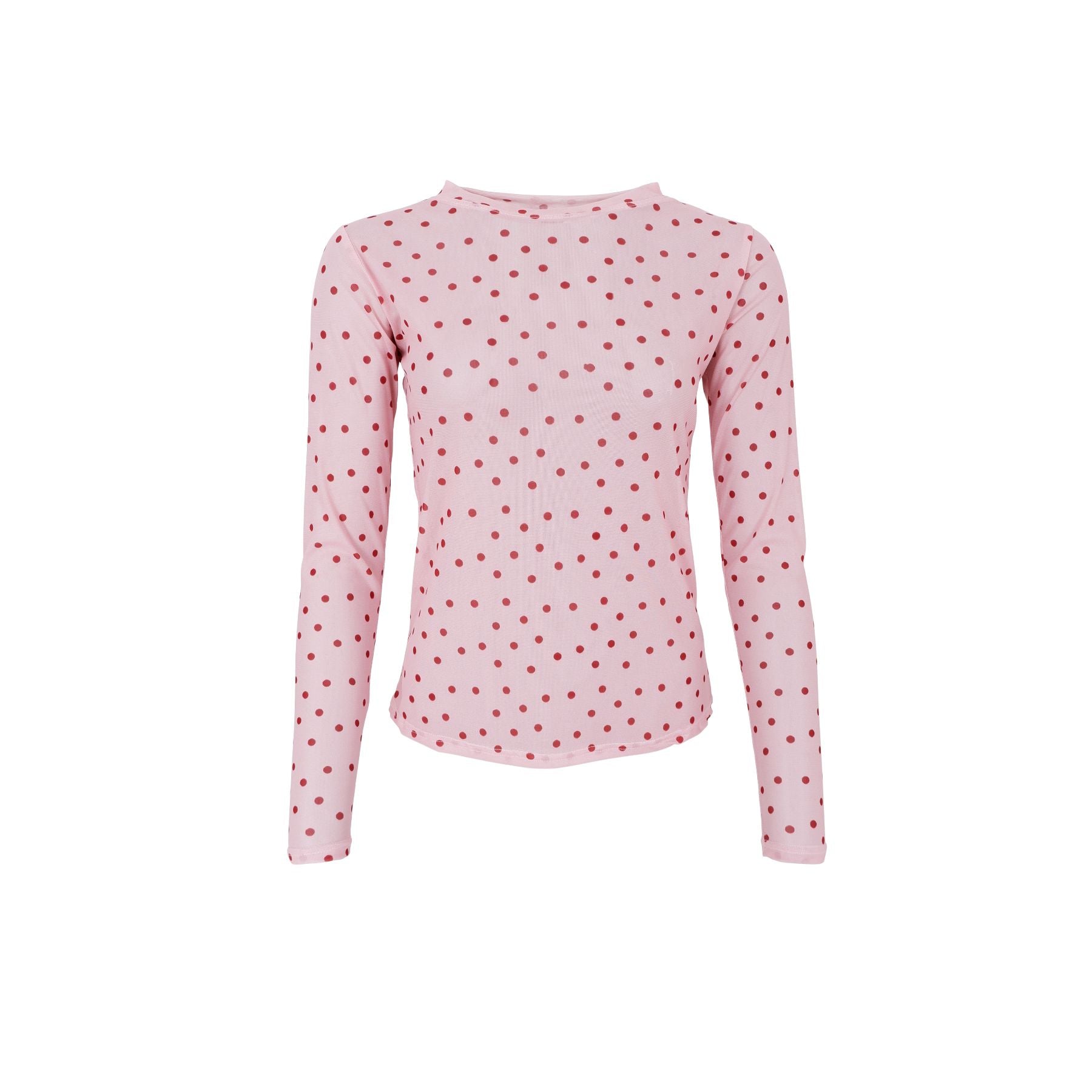 Annie Mesh Blouse | Rose Dot Shirts & Tops Black Colour 