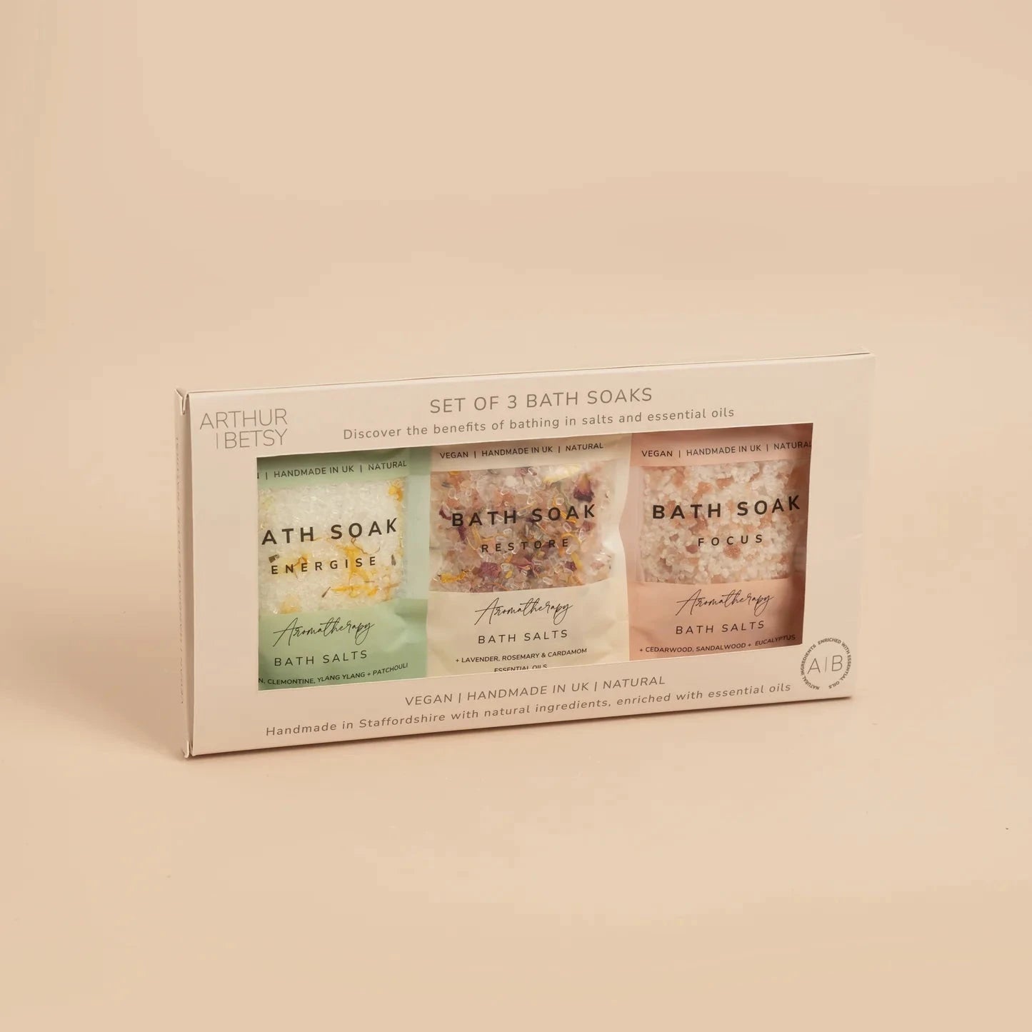 Aromatherapy Bath Salts | Gift Set Bath Salts Arthur Betsy 