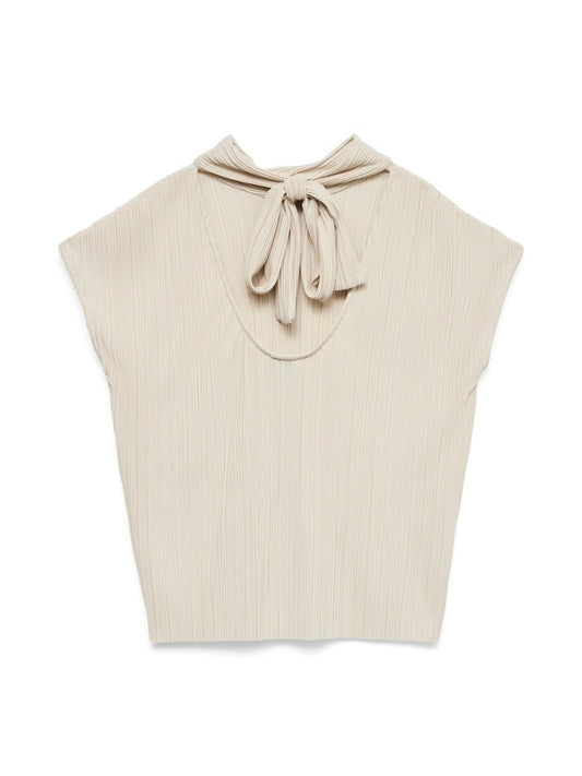 Aurora Tie Top | Pumice Stone Blouse Vero Moda 