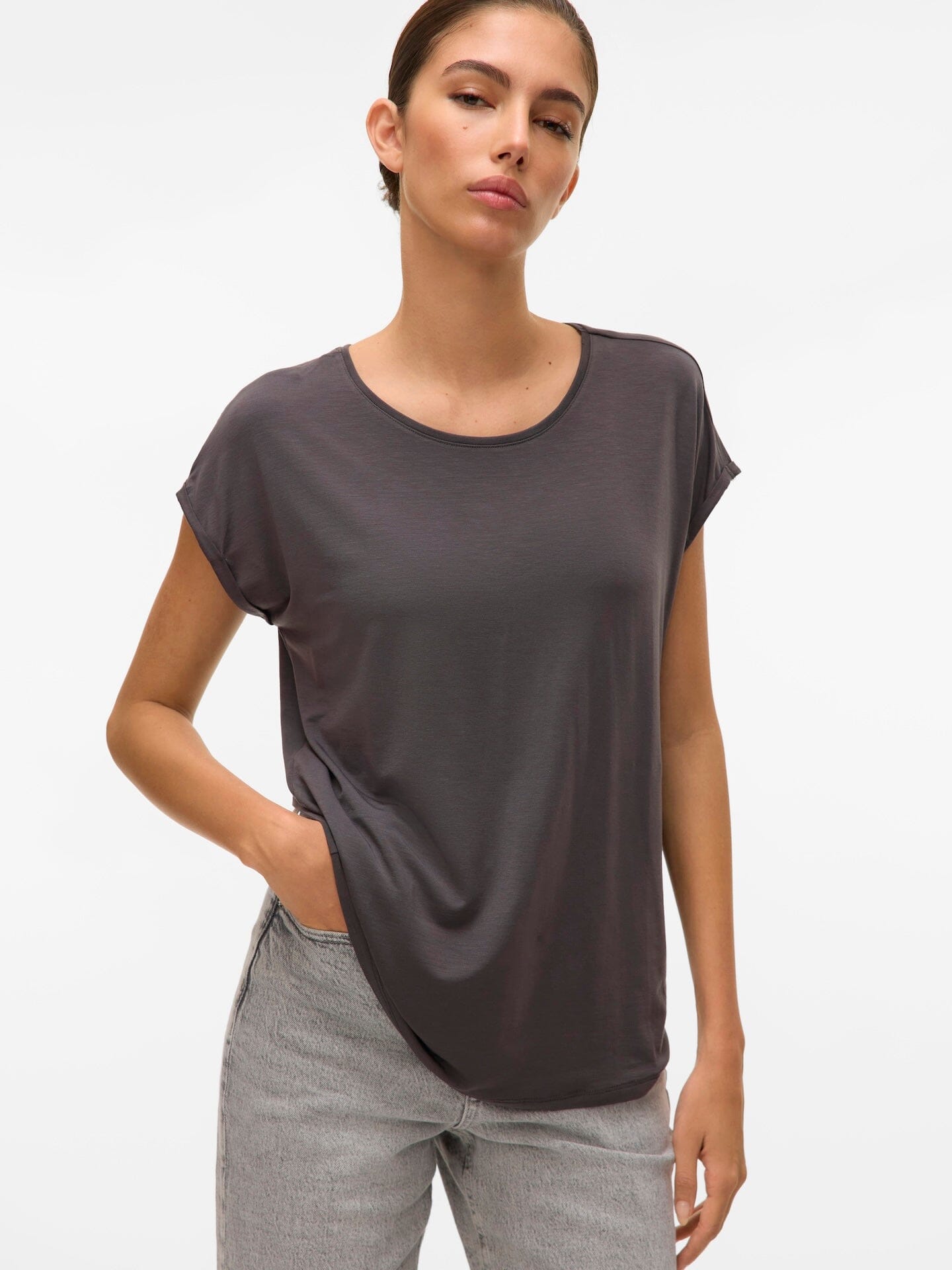 Ava Top | Asphalt Shirts & Tops Vero Moda 