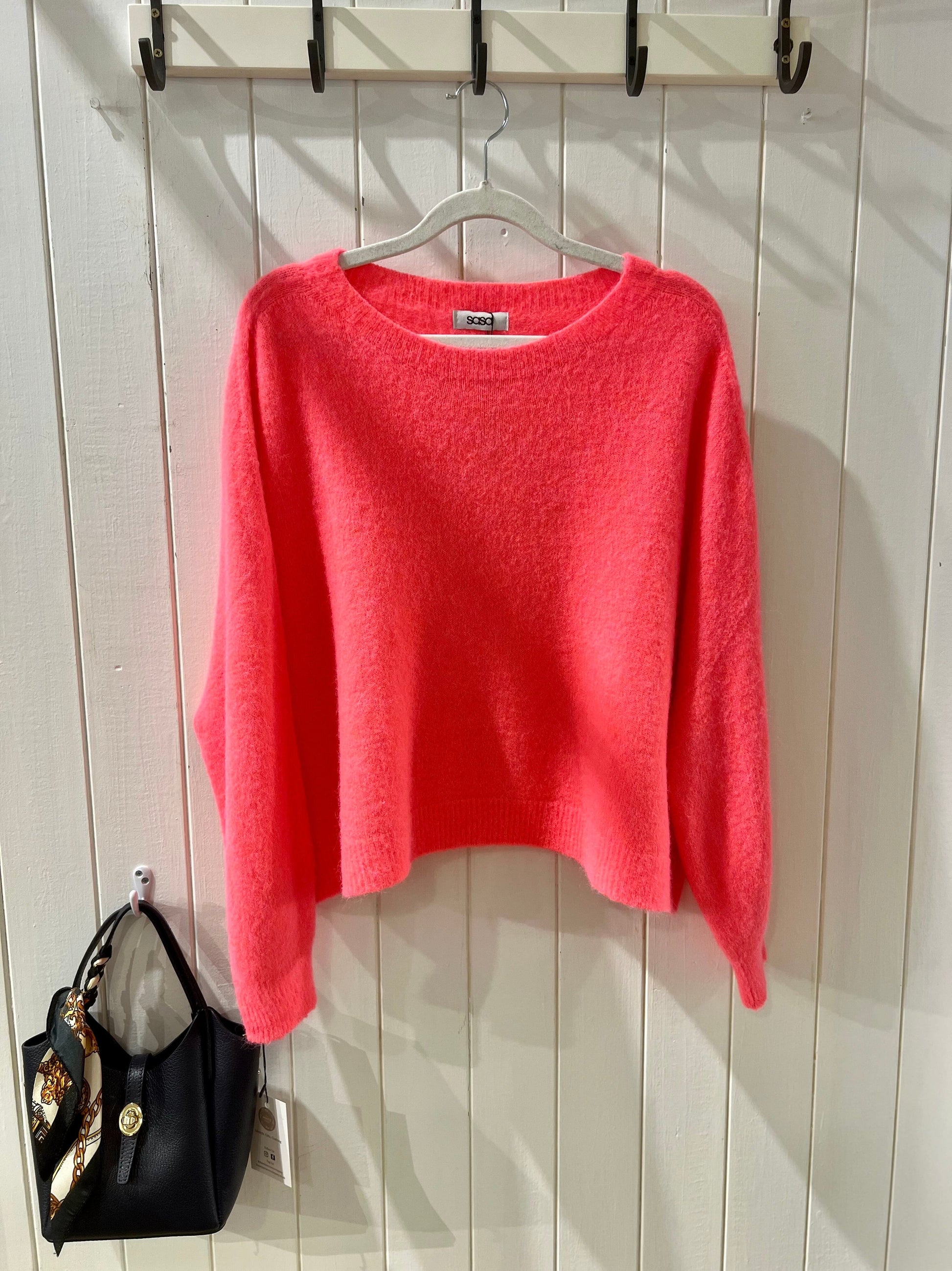 Avery Jumper | Multiple Colours Jumper Miss Sugar Neon Coral 