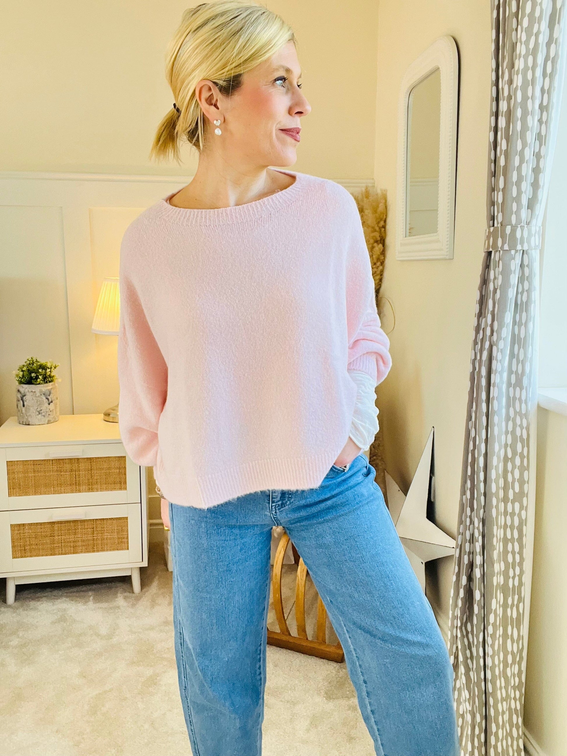 Avery Jumper | Multiple Colours Jumper Miss Sugar Pale Pink 