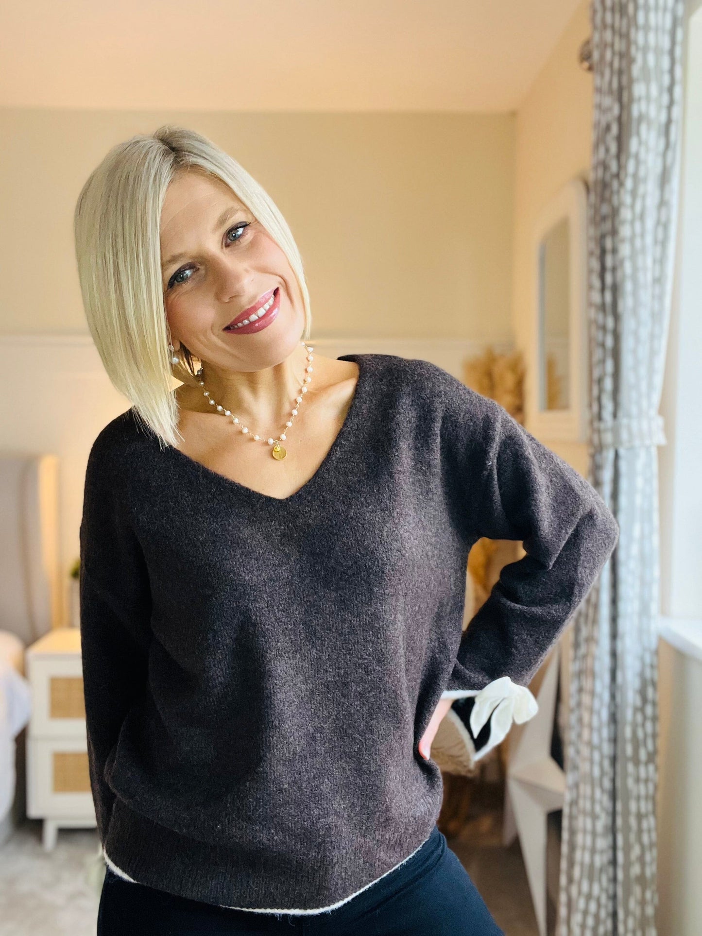 Avril Jumper | 3 Colours Knitwear Parisienne Collection 