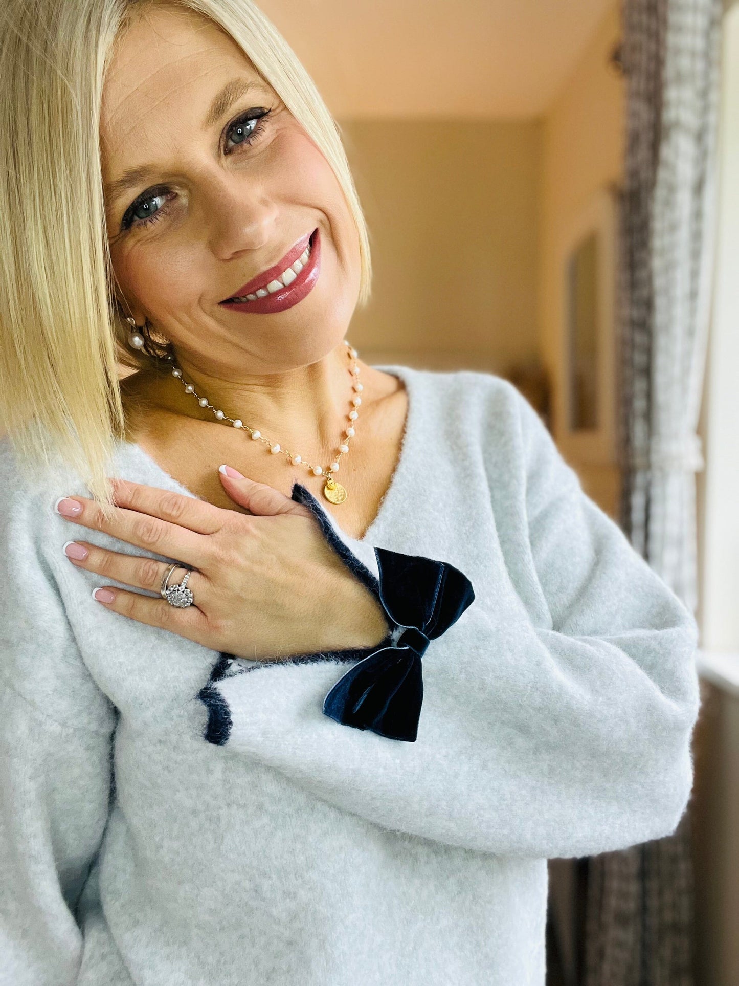 Avril Jumper | 3 Colours Knitwear Parisienne Collection Grey 