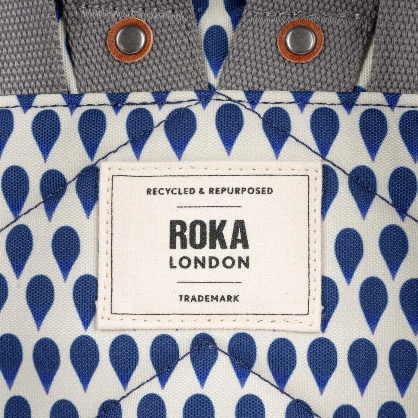 Bantry B Recycled Canvas | Small | Denim Rain Backpacks Roka 