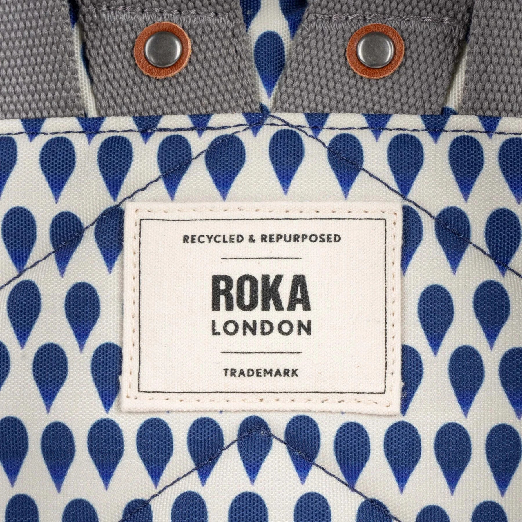 Bantry B Recycled Canvas | Small | Denim Rain Backpacks Roka 